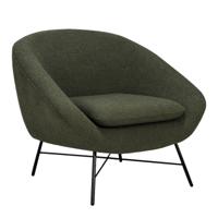 Ethnicraft Fauteuil 'Barrow' Structuurstof, kleur Pine Green - thumbnail