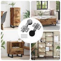 Scharnier 2 pcs Zilver 0 IJzer - thumbnail