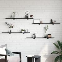 Boekenplank Bord 4 pcs Zwart 100 x 40 x 1.5cm Spaanplaat - thumbnail