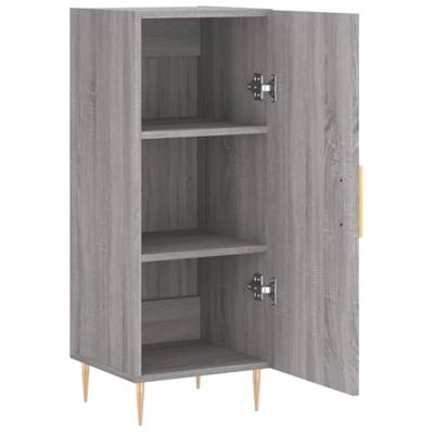 Dressoir 34,5x34x90 cm bewerkt hout grijs sonoma eikenkleurig Dressoir 34,5x34x90 cm bewerkt hout grijs sonoma eikenkleurig