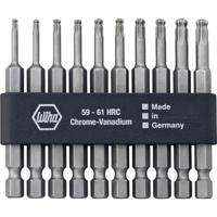 Wiha Bitset Professional 70 mm TORX® kogelkop 1/4" incl. bitstrook 11-delig - 32804 - 32804 - thumbnail