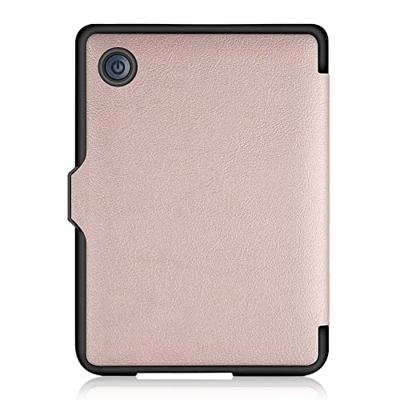Lunso - Kobo Clara 2E hoes (6 inch) - sleep cover - Rose Goud
