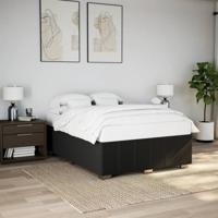 Bedframe zonder matras stof zwart 140x190 cm - thumbnail