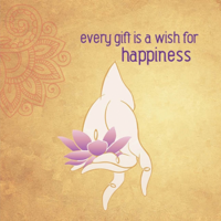 Dubbele kaarten Every gift is a wish - 14x14 - Papier (10 stuks) - S - thumbnail