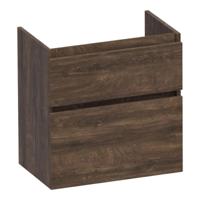 Brauer Delight - Onderkast Ondiep - 60 cm - met 2 Softclose Lades Greeploos en 1 Sifon Uitsparing - Grove - thumbnail