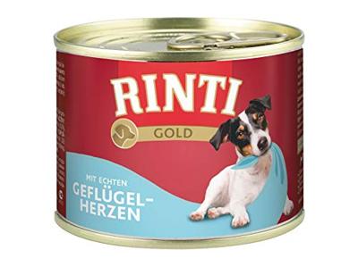 RINTI Gold Poultry hearts - natvoer voor honden - 185g