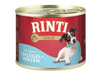 RINTI Gold Poultry hearts - natvoer voor honden - 185g - thumbnail