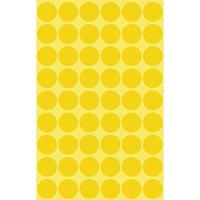 Etiket az 3144 rond 12mm geel 270stuks - thumbnail