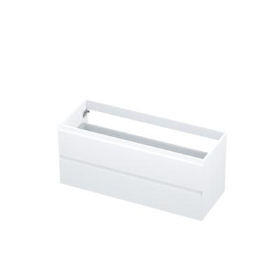 INK - Onderkast 2 Laden Greeploos Gelakt - 1200x450x520 Mm - Mat Wit