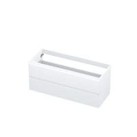 INK - Onderkast 2 Laden Greeploos Gelakt - 1200x450x520 Mm - Mat Wit - thumbnail