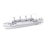 Eureka metal earth titanic ship zilver editie - thumbnail