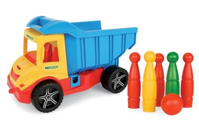 WADER Speelgoedauto (Multitruck met kegels) WADER Speelgoedauto (Multitruck met kegels)