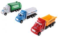 Jonotoys vrachtwagenset 17 cm multicolor 3 stuks - thumbnail