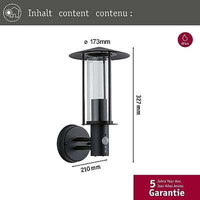 Paulmann 94396 Wandlamp E27 Donkergrijs Paulmann 94396 Wandlamp E27 Donkergrijs