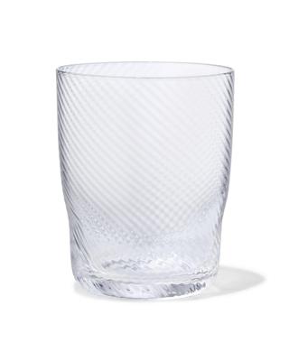 HEMA Waterglas Bergen glas twist reliëf (transparant)