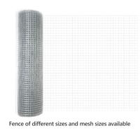 VidaXL Gelaste draadhek zilver 0.6 x 10 m - thumbnail