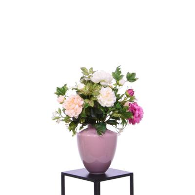 Handgebonden Kunstboeket Emma Vienna Roze/Wit