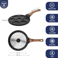 Westinghouse Pannenkoekenpan zwart ø 26 cm - standaard anti-aanbaklaag - thumbnail