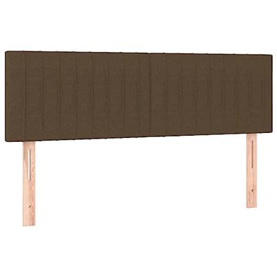 Boxspring met matras stof donkerbruin 140x190 cm