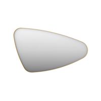 Spiegel Organisch INK SP23 120x70 cm Met Verlichting en Spiegelverwarming Rechts Mat Goud - thumbnail