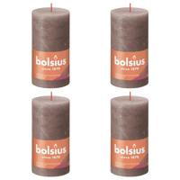 Bolsius rustiek stompkaars 130/68 rustic taupe a4 - thumbnail