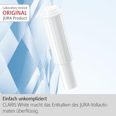 JURA CLARIS WATERFILTERPATROON WHITE verpakking met 3 stuks JURA CLARIS WATERFILTERPATROON WHITE verpakking met 3 stuks