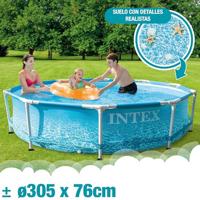 Intex 28206np beachside metal frame zwembad 305x76 cm zonder filterpomp - thumbnail