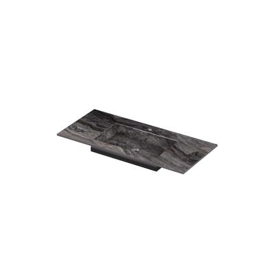INK Post Wastafel keramische slab envelop bak midden met 1 kraangat 100x45x1 Venice brown glossy INK Post Wastafel keramische slab envelop bak midden met 1 kraangat 100x45x1 Venice brown glossy