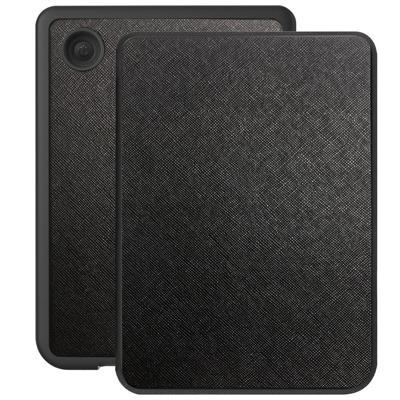 Lunso Kobo Clara BW / Clara Colour hoes (6 inch) - Vegan Saffiano Leren sleepcover - Zwart