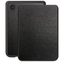 Lunso Kobo Clara BW / Clara Colour hoes (6 inch) - Vegan Saffiano Leren sleepcover - Zwart - thumbnail