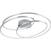 LED Plafondlamp - Trion Gilo - 50W - Warm Wit 3000K - Dimbaar - Rond - Mat Nikkel - Aluminium - thumbnail