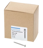 Hoenderdaal Spaanplaatschroef Rvs-A2 Pk Torx TX20 4.0X45 | 200 stuks - 0206.30.25803 - thumbnail
