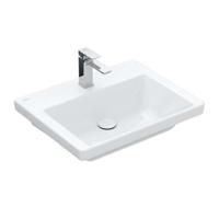 Wastafel Villeroy & Boch Subway 3.0 Met CeramicPlus 1 Kraangat Geen Overloop 60x47x16.5 cm Wit Alpin Villeroy & Boch - thumbnail