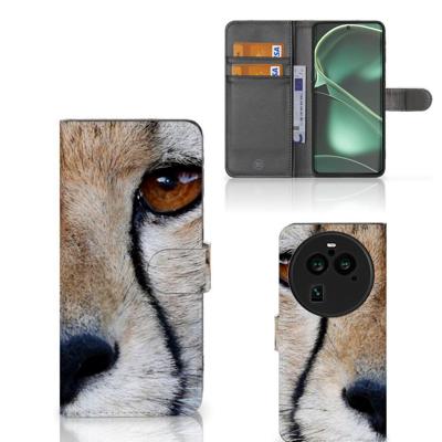 OPPO Find X6 Pro | Telefoonhoesje | Met pasjeshouder | Cheetah