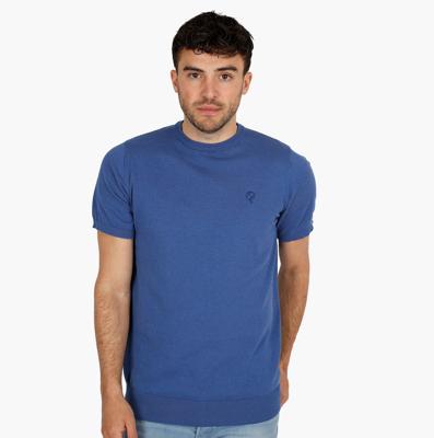 Heren T-Shirt Maurik | Avondblauw Melange