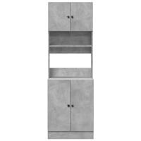 Keukenkast 60x50x180 cm bewerkt hout betongrijs - thumbnail