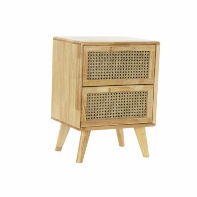 Nachtkastje DKD Home Decor Natuurlijk rubber Rotan (40 x 30 x 54 cm)