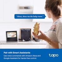 Tapo 3K 5MP Indoor Beveiligingscamera voor Babyfoon, Huisdier Camera w/Smart Motion Tracking, 360° Pan/Tilt, IR Nachtzicht voor Thuisbeveiliging, Werkt met Alexa & Google, RoomCam 3K 360° - thumbnail