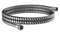 HOGAFLEX K-2 doucheslang, kunststof, chroom-zwart lengte: ca. 200 cm ½" (Ø ca. 1,9 cm) standaard aansluiting inclusief waterbesparende pakking - tot wel 50% minder water verbruik garantie: 3 j - thumbnail