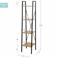 Planken Max Home Staal Melamine spaanderplaat 34 x 148 x 32 cm - thumbnail