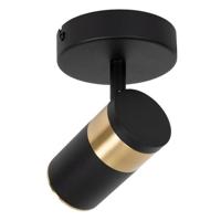Lucide GORIK - Plafondspot - 1xGU10 - Zwart - thumbnail