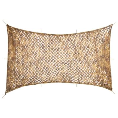 VidaXL Camouflagenet met opbergzak 600x414 cm zandkleurig VidaXL Camouflagenet met opbergzak 600x414 cm zandkleurig