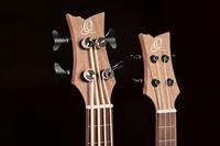 Ortega HYDRA-BSTE Double Neck Bass Tenor Uke dubbele elektrisch-akoestische ukelele met gigbag - thumbnail
