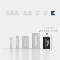 Absina Oplaadbare 9V batterij (blok) Absina 300 NiMH 8.4 V 270 mAh 1 stuk(s) - thumbnail