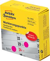 Avery-Zweckform 3850 Etiketten voor markeringspunten Ø 10 mm Magenta 800 stuk(s) Permanent hechtend Papier - thumbnail