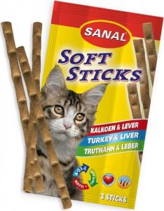 Sanal Soft Sticks kalkoen & lever 3 x 20g