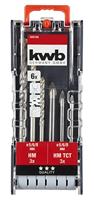 kwb 109146 Glasboorset 6-delig 5 mm, 6 mm, 8 mm Snelspanboorhouder, Tandkransboorhouder 6 stuk(s) - thumbnail
