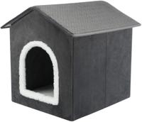 TRIXIE HONDENMAND / KATTENMAND HUIS LIVIA GRIJS / WIT 38X41X44 CM - thumbnail