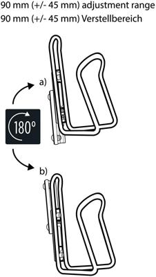 M-WAVE Bot.cage adapter ada slide black