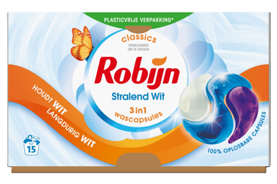 Robijn Stralend Wit 3-in-1 Wascapsules Robijn Stralend Wit 3-in-1 Wascapsules